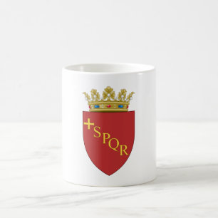 Römisches Wappen (SPQR) (Rom, Italien) Kaffeetasse