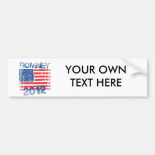 ROMNEY 2012 FLAGGE AUTOAUFKLEBER