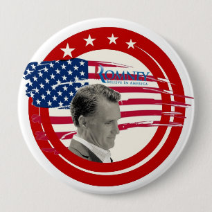 Romney 2012 "Glaube an Amerika" Button