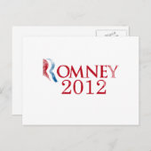 Romney 2012 - Glaube an Amerika.png Postkarte (Vorne/Hinten)
