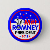 Romney 2012 Knopf Button (Vorderseite)