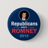 Romney 2012 Knopf Button (Vorderseite)
