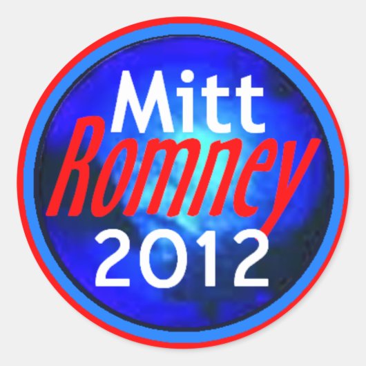 ROMNEY 2012 RUNDER AUFKLEBER (Vorderseite)