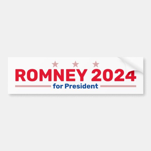 Romney 2024 Autoaufkleber (Vorne)