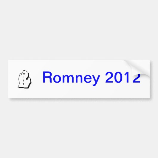 Romney Autoaufkleber 2012 (Vorne)