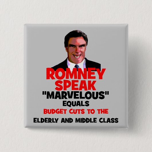Romney erstaunlich button (Vorderseite)