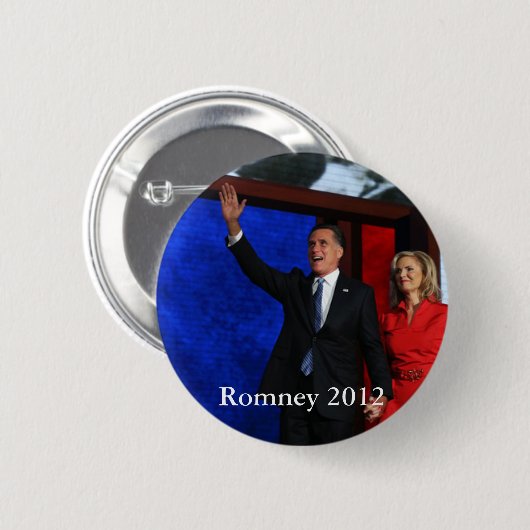 Romney für Präsidenten Button (Vorne & Hinten)
