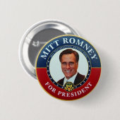 Romney für Präsidenten Button (Vorne & Hinten)