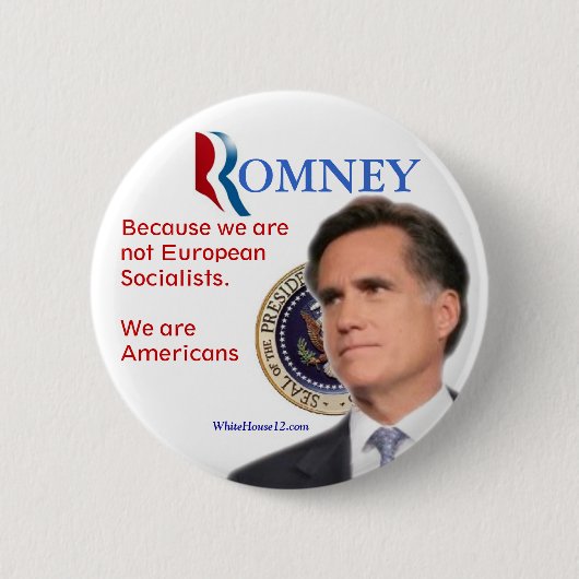 Romney für Präsidenten Button (Vorderseite)