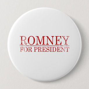 ROMNEY FÜR PRÄSIDENTEN (rot) Button