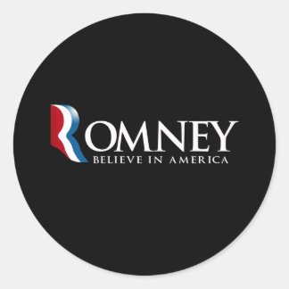 Romney - Glaube an Amerika - Runder Aufkleber
