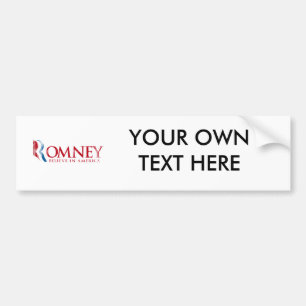 Romney - glauben Sie an Amerika (rot) Autoaufkleber