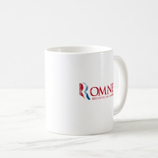 Romney - glauben Sie an Amerika (rot) Kaffeetasse (VorderseiteRechts)