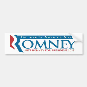 Romney: Glauben Sie wieder Autoaufkleber