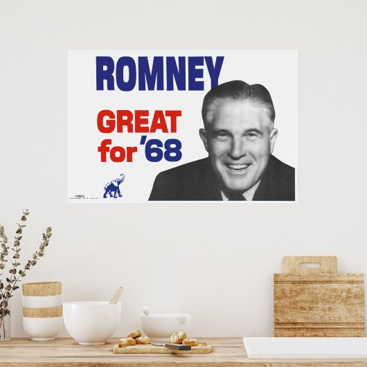 Romney--Great for 68 Poster (Küche)
