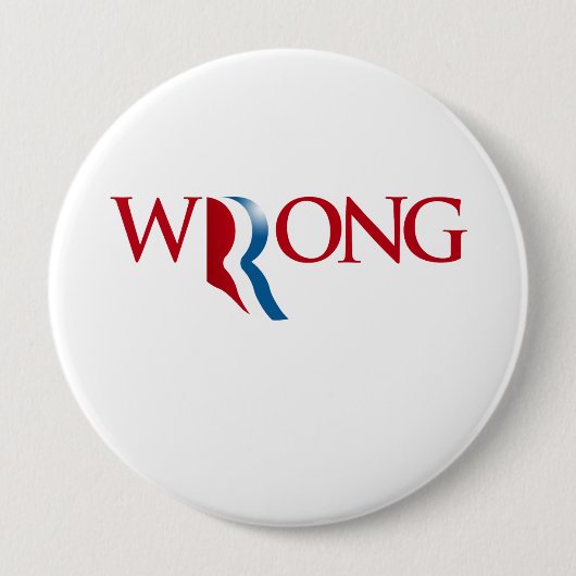 Romney hat Unrecht Button (Vorderseite)