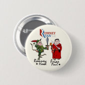 Romney Haube u. Mönch Paul (Ryan) Button (Vorne & Hinten)