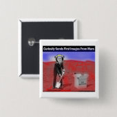 Romney hids Steuern auf den Mars, gepunktet durch Button (Vorne & Hinten)