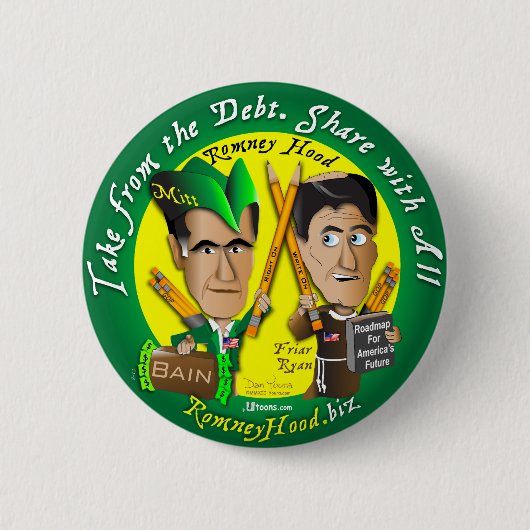 Romney Hood aus der Schulden Button (Vorderseite)