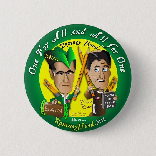 Romney Hood für einen Button (Vorderseite)