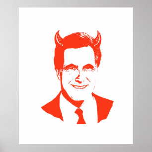 Romney is the Devil Poster