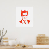 Romney ist der Teufel Poster (Küche)