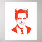 Romney ist der Teufel Poster (Vorne)