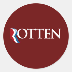 Romney ist Rotten.png Runder Aufkleber