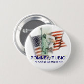 Romney/Kampagnen-Knopf Rubio-Wahl-2012 Button (Vorne & Hinten)