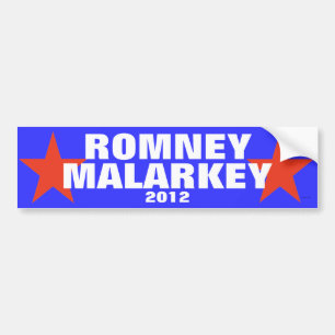 Romney Malarkey Autoaufkleber 2012