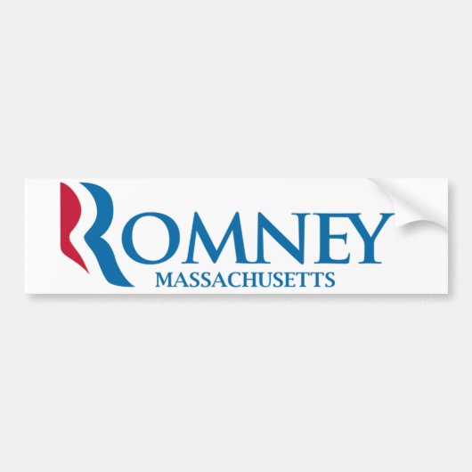 Romney Massachusetts Autoaufkleber (Vorne)