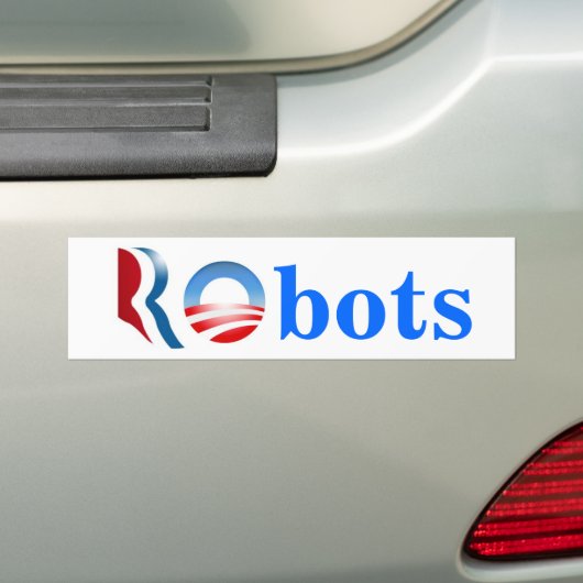 Romney Obama Roboter Autoaufkleber (Auf Auto)