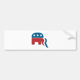 Romney republikanisches Party-Wahl-Logo durch Autoaufkleber