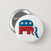 Romney republikanisches Party-Wahl-Logo durch Button (Vorne & Hinten)