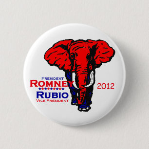 Romney Rubio 2012 Knopf Button