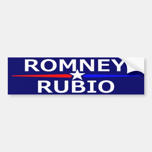 ROMNEY RUBIO Autoaufkleber (Vorne)