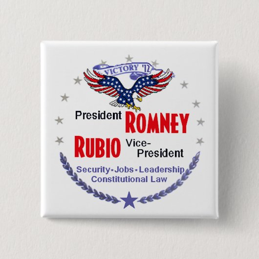 Romney Rubio Button (Vorderseite)