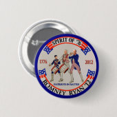 Romney Ryan '12 Button (Vorne & Hinten)