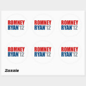 ROMNEY RYAN 12.png Runder Aufkleber (Blatt)