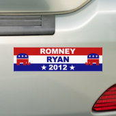 Romney Ryan 2012 Autoaufkleber (Auf Auto)