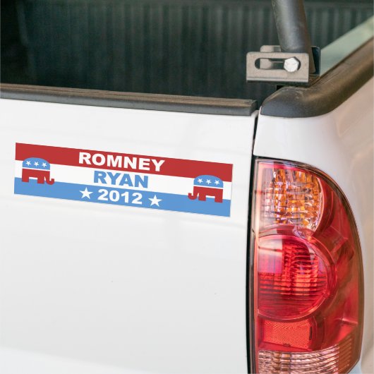 Romney Ryan 2012 Autoaufkleber (Auf Lkw)