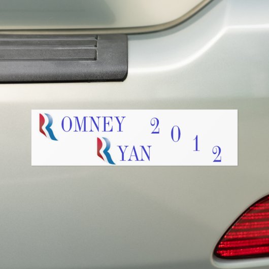 Romney Ryan 2012 Autoaufkleber (Auf Auto)