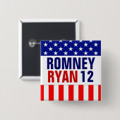 Romney Ryan 2012 Button (Vorne & Hinten)