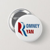 Romney Ryan 2012 Button (Vorne & Hinten)