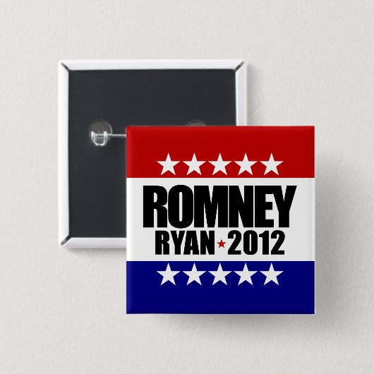 Romney Ryan 2012 Button (Vorne & Hinten)