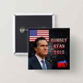 Romney-Ryan 2012 Button (Vorne & Hinten)
