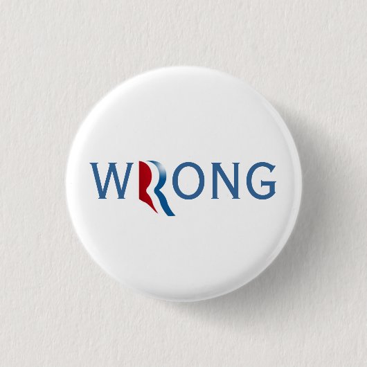 Romney Ryan 2012 - falscher Knopf Button (Vorderseite)