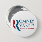 Romney/Ryan 2012 für US-Präsident und VP Button (Vorne & Hinten)