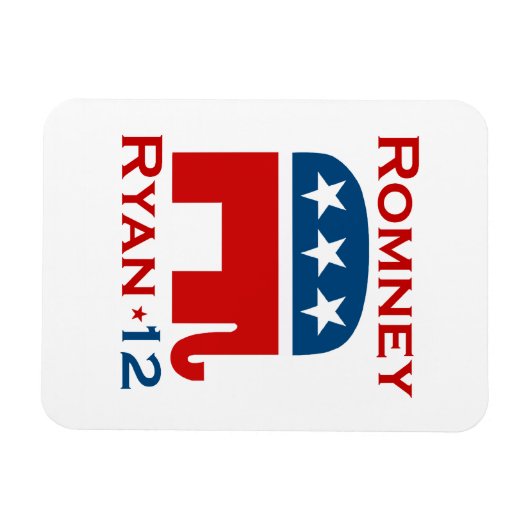 ROMNEY RYAN 2012 GOP MAGNET (Horizontal)
