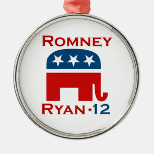 ROMNEY RYAN 2012 GOP ORNAMENT AUS METALL